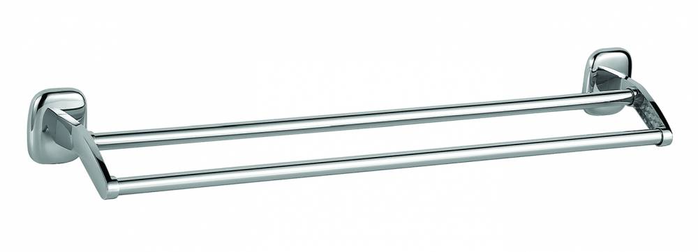 TOWEL RAIL DOUBLE 60CM CHROME SUITE